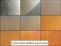 Andes Low Cube Corten Steel Outdoor Planter