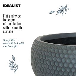IDEALIST Lite Honeycomb Style Bowl Outdoor Planter