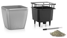 LECHUZA Quadro LS Square Poly Resin Self-watering Planter
