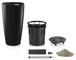 LECHUZA Rondo Round Tall Poly Resin Self-watering Planter