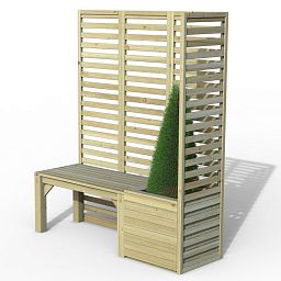 Outdoor Wooden Modular Seating by Forest Garden