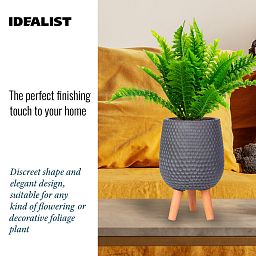 IDEALIST Lite Honeycomb Style Egg Planter on Legs, Round Pot Plant Stand Indoor