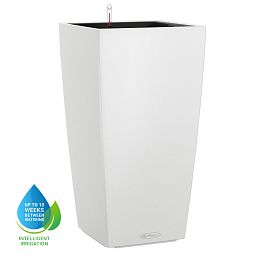 LECHUZA CUBICO Color Square Tall Poly Resin Self-watering Planter