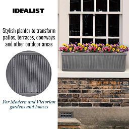 IDEALIST Lite Vertical Ribbed Vintage Style Window Box