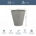 Round Contemporary Light Concrete Planter by Idealist Lite