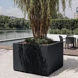 PURE Low Cube Outdoor Fiberglass Planter