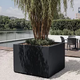 PURE Low Cube Outdoor Fiberglass Planter