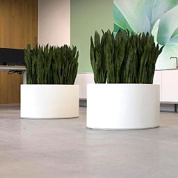 Aluminium Ellipse Outdoor Aluminum Round Planter