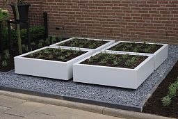Florida Outdoor Aluminum Square Planter
