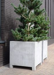 Vadim Outdoor Galvanised Steel Square Planter