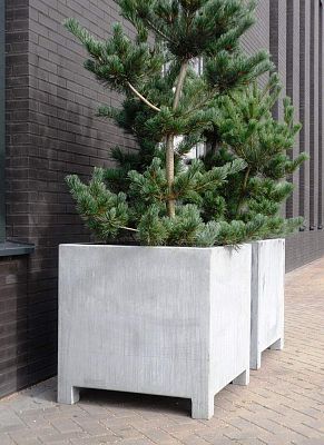 Vadim Outdoor Galvanised Steel Square Planter