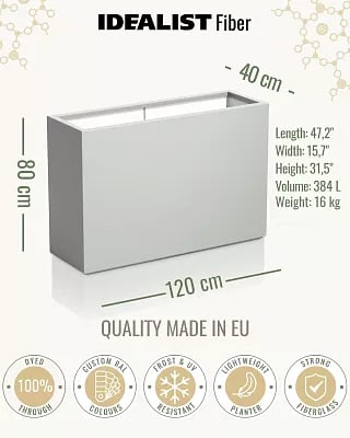 AXIS Trough Outdoor Fiberglass Planter