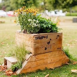 WildPod 2-in-1 Outdoor Planter and Wildlife House with Topsoil and Reservoir Clay by Bio Scapes