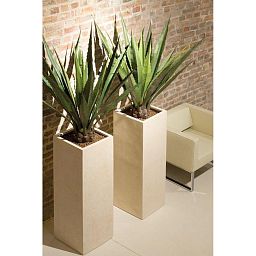 POLYSTONE STYLE Planting Column Tall Polystone Planter