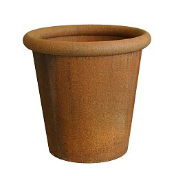 Tube Outdoor Corten Steel Round Planter