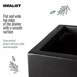 IDEALIST Lite Window Box Light Concrete Planter