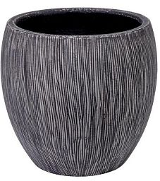 Composits Twist Pot Round Planter IN\OUT