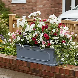 IDEALIST Lite Faux Lead Chelsea Light Concrete Through Planter