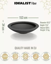DISC Bowl Outdoor Fiberglass Planter