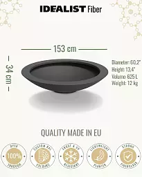 DISC Bowl Outdoor Fiberglass Planter