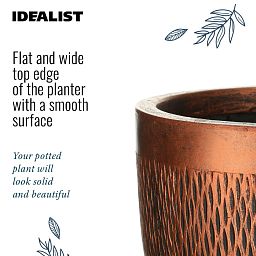 IDEALIST Lite Mesh Style Round Indoor Planter