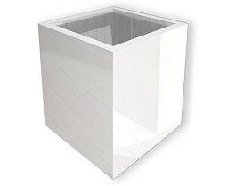 Glossy Outdoor Fiberglass Square Planter