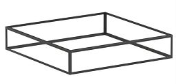 Aluminium Plantframes Outdoor Aluminum Square Planter