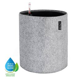 LECHUZA TRENDCOVER Round Self-watering Planter