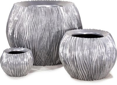 River Round Polystone Outdoor Planter