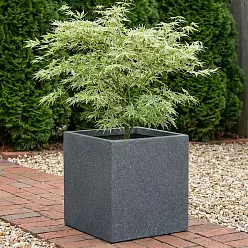 IDEALIST Lite Textured Concrete Effect Square Outdoor Planter