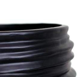 Toga conical Round Tall Polystone Outdoor Planter