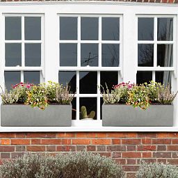 IDEALIST Lite Window Box Light Concrete Planter