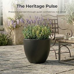 IDEALIST Lite Contemporary Light Concrete Egg Planter