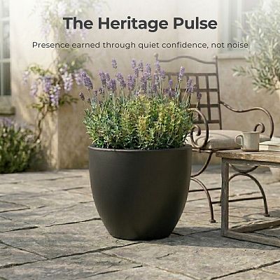 IDEALIST Lite Contemporary Light Concrete Egg Planter