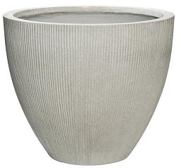 Round Fiberstone Ribbed Planter by Idealist Premium JESSLIN