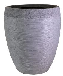 IDEALIST Lite Ribbed Light Concrete Vase Planter