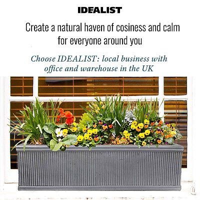 IDEALIST Lite Vertical Ribbed Vintage Style Window Box