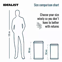 IDEALIST Lite Faux Lead Chelsea Light Concrete Tall Square Planter