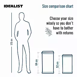 IDEALIST Lite Faux Lead Chelsea Light Concrete Tall Square Planter