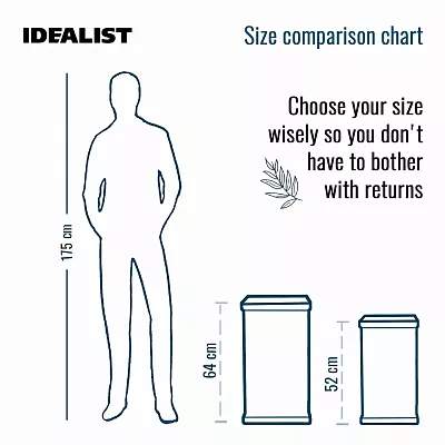 IDEALIST Lite Faux Lead Chelsea Light Concrete Tall Square Planter