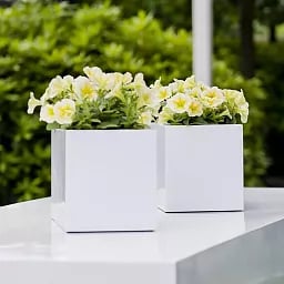 Fiberstone Glossy Fleur Light Planter by Idealist Premium