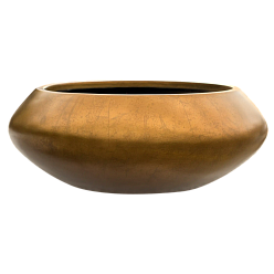 Silver Leaf Bowl Planter | Round Indoor Plant Pot