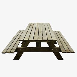 Outdoor Wooden Rectangular Picnic Table by Forest Garden