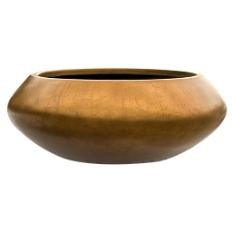Silver Leaf Bowl Planter | Round Indoor Plant Pot