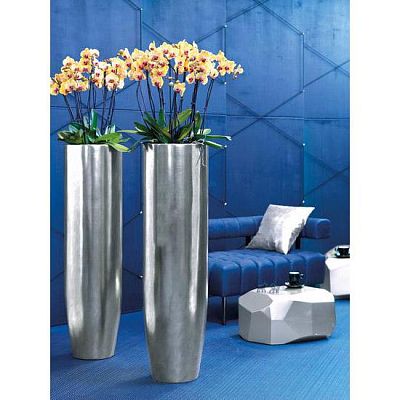 Pandora 125 Round Tall Polystone Indoor Planter