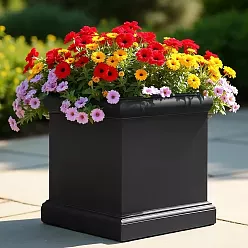 IDEALIST Lite Victorian Box Square Light Stone Outdoor Planter