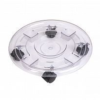 Clear Plastic Plant Caddy on Wheels, D40 cm