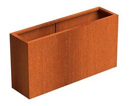 Andes Outdoor Corten Steel Trough Planter