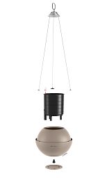 LECHUZA BOLA Color Round Poly Resin Self-watering Planter