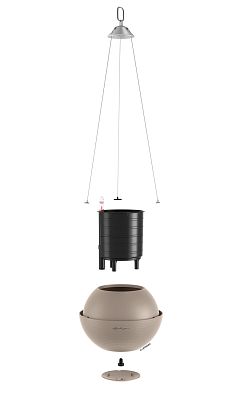 LECHUZA BOLA Color Round Poly Resin Self-watering Planter